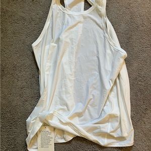 NWT Lululemon White Tie Back Tank